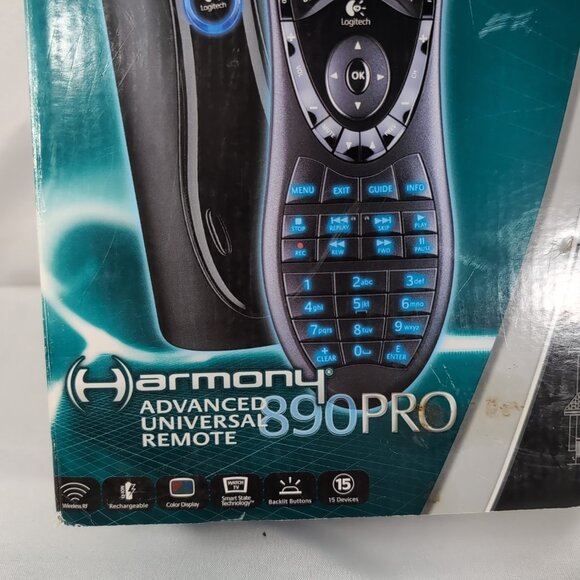 Logitech Harmony 890 Pro Universal Remote Control Charger Base NEW OPEN R-RG7 - Picture 3 of 12